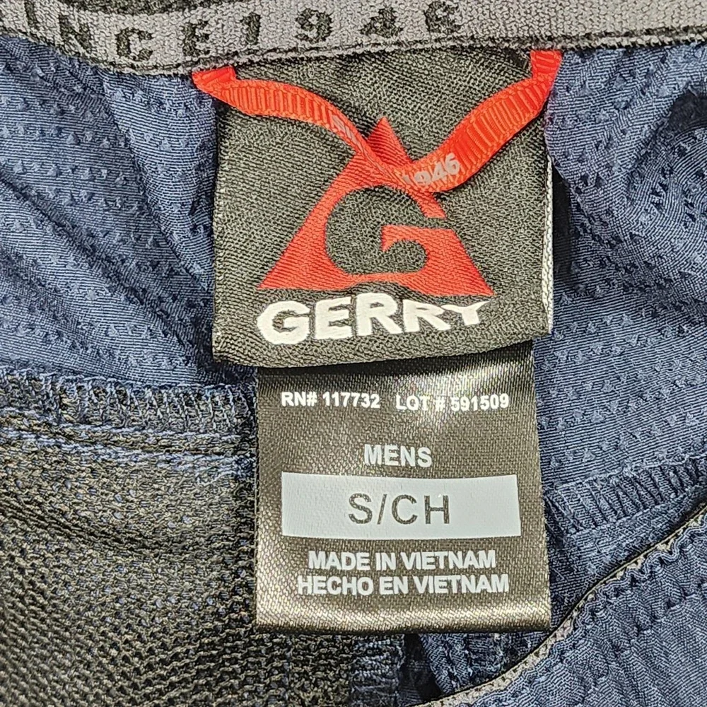 Gerry Shorts‎ Mens S Blue Stretch Pull On Zip Pocket Drawstring Athletic Workout